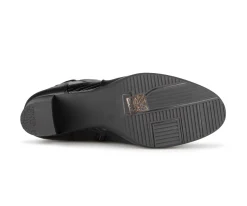 Added - Bottes longues noires Alberto pour femmes