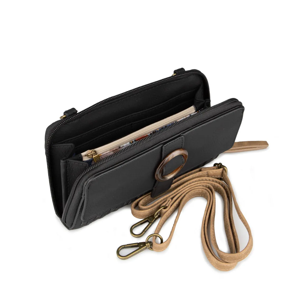 Asplenium - Portefeuille avec bandoulière Alberto pour femmes