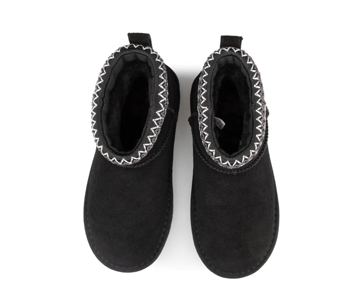 Bottes de neige basses en suède Alberto pour filles - SQUAD