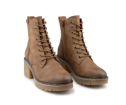 Bottillons à talon bloc Alberto pour femmes - WOIXIE