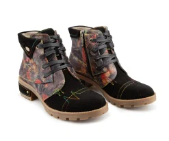 Bottillons en cuir imprimé Laura Vita pour femmes - PIONERO