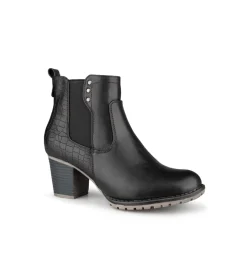 Escorpiao - Bottes courtes noires Alberto pour femmes