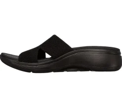Go walk arch fit - Sandales noires confortables Skechers pour femmes