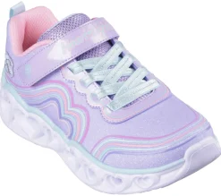 Heart light - Chaussures lumineuses Skechers pour petites filles