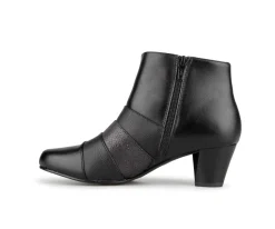 HERMIONNE - Bottillons courts à talon moyen Alberto pour femmes