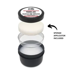 Huile de vison en pot - Revitalise et protège les cuirs