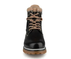 HYSOPE - Bottillons d'hiver lacés et crampons Manathan femmes