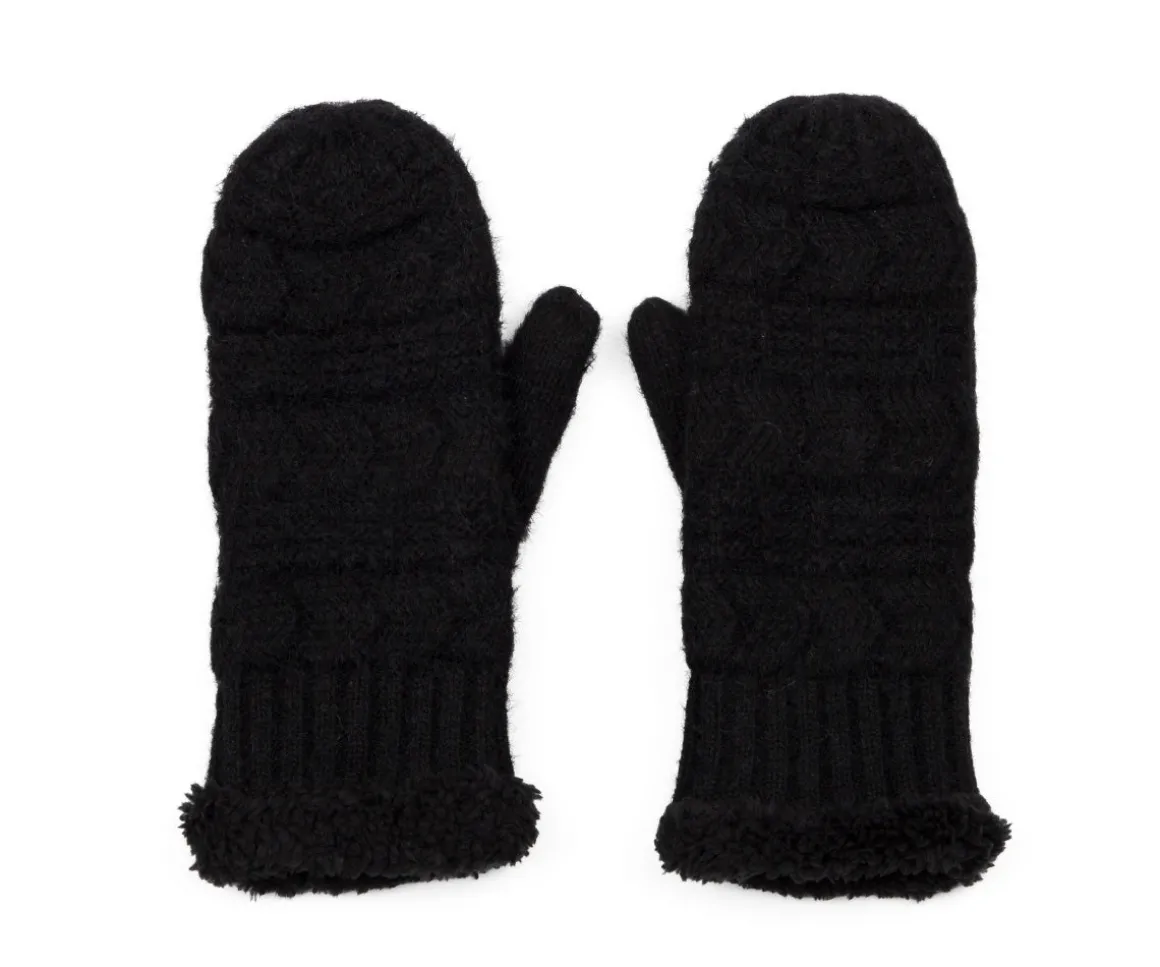 Koya - Mitaines noires Alberto pour femmes