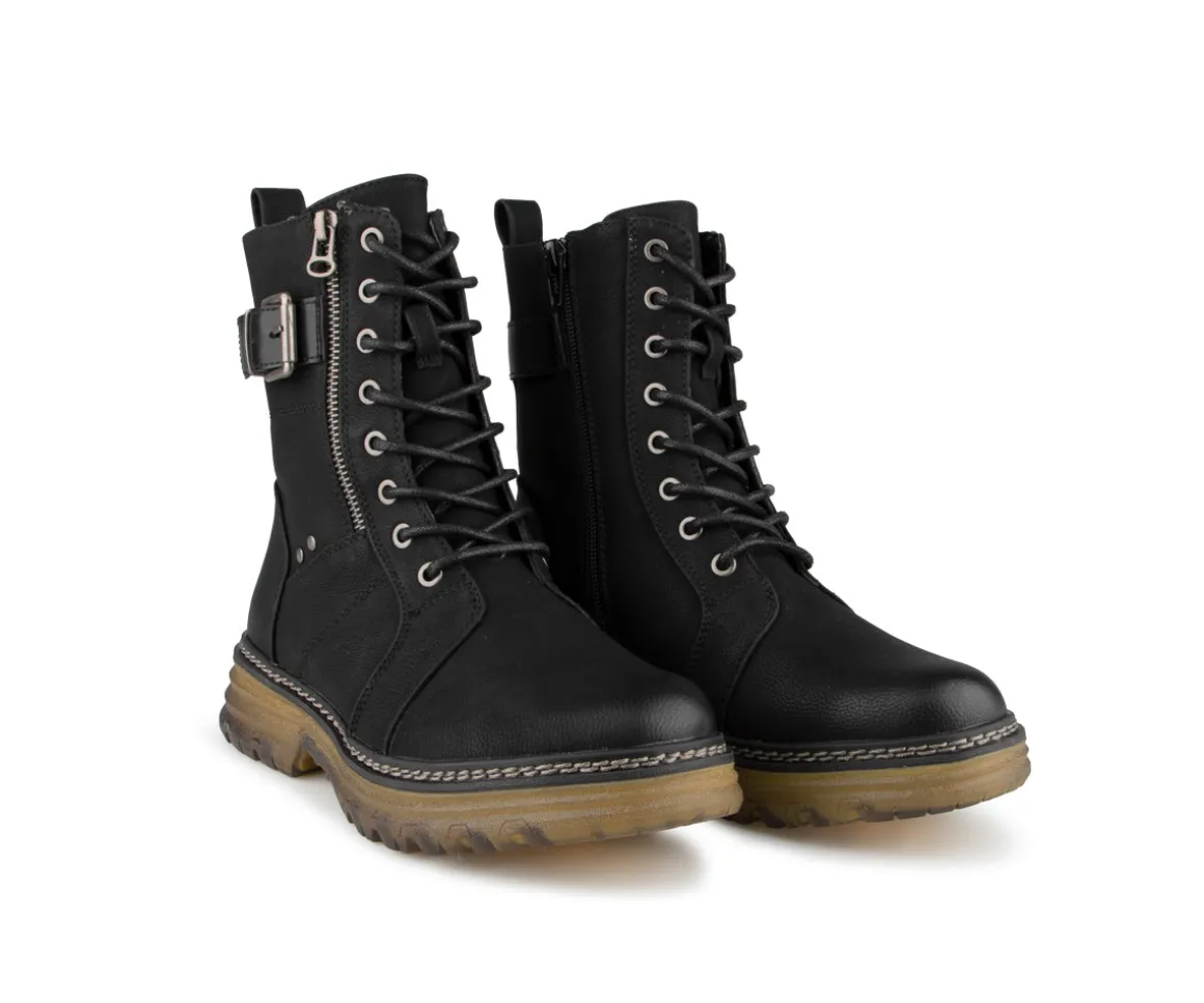 MADAGASCAR - Bottillons à talon plat Alberto pour femmes