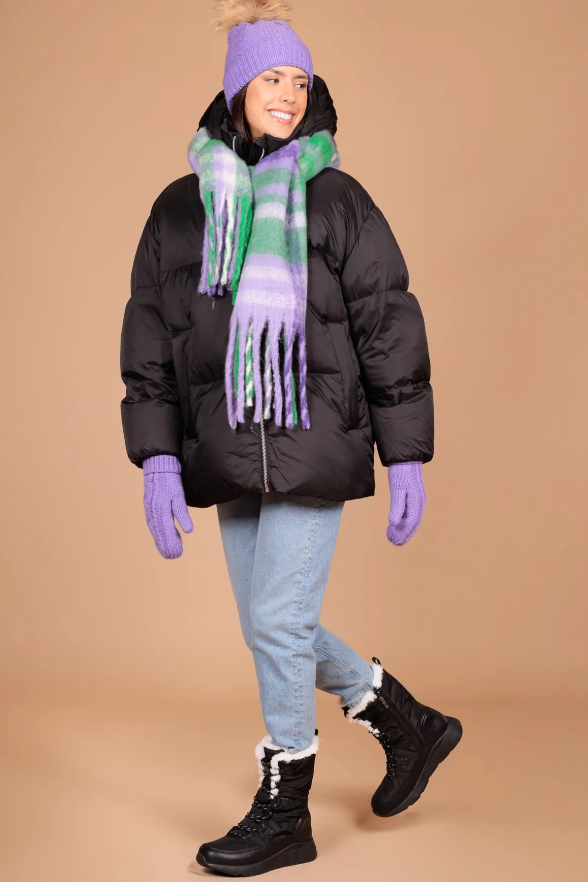 Mitaine colorée Alberto pour femmes - COOFY