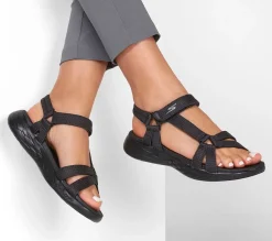 On the go 600 - Sandales sportive noires Skechers pour femmes