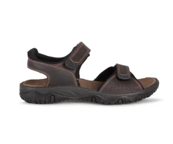 Pacific twin velcro - Sandales sports en cuir Imac pour hommes