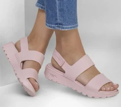 Sandales à talon compensé Skechers pour femmes - Foamies arch fit footsteps