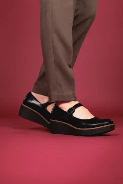 Souliers Mary-Jane noir Alberto pour femmes - MARINO