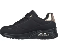 Uno gen1 shimmer away - Chaussures noires Skechers pour filles