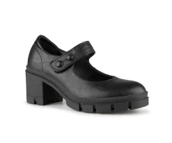 WEDNESDAY - Souliers noirs à talon Alberto pour femmes